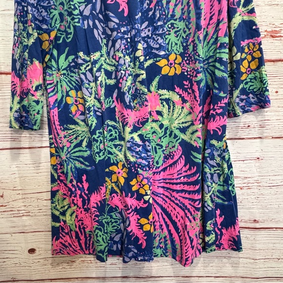 Lilly Pulitzer Erin Dress in Indigo All A Glow Sz XL - Picture 8 of 13